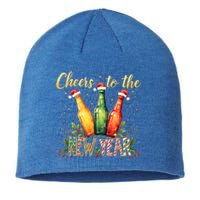 Cheers To The New Year 2025 New Year Festive Bottles Design Cute Gift Sustainable Beanie