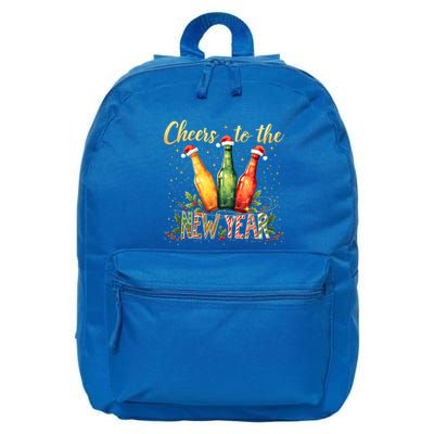 Cheers To The New Year 2025 New Year Festive Bottles Design Cute Gift 16 in Basic Backpack