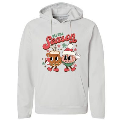 Christmas Tis The Season Mexican Christmas Spanish Performance Fleece Hoodie