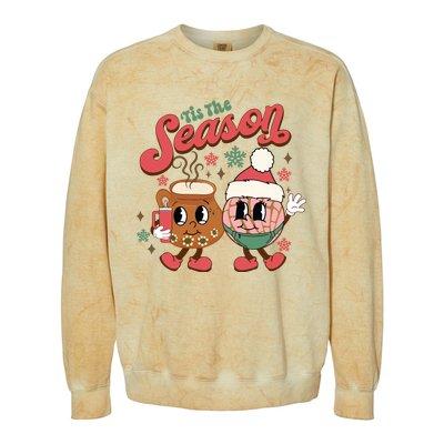 Christmas Tis The Season Mexican Christmas Spanish Colorblast Crewneck Sweatshirt