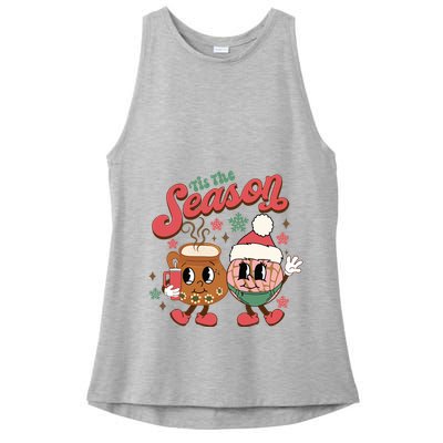 Christmas Tis The Season Mexican Christmas Spanish Ladies PosiCharge Tri-Blend Wicking Tank