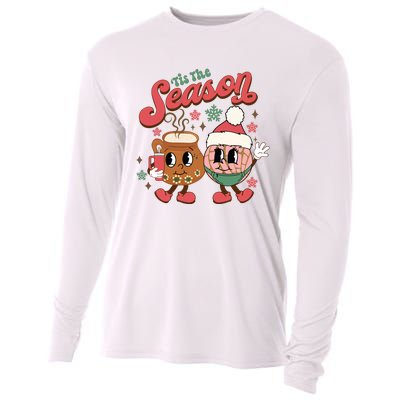 Christmas Tis The Season Mexican Christmas Spanish Cooling Performance Long Sleeve Crew