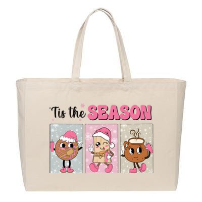 Christmas Tis The Season Mexican Christmas Spanish Cotton Canvas Jumbo Tote