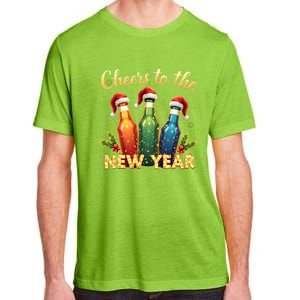 Cheers To The New Year 2025 New Year Festive Bottles Graphic Gift Adult ChromaSoft Performance T-Shirt