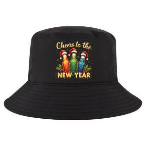 Cheers To The New Year 2025 New Year Festive Bottles Graphic Gift Cool Comfort Performance Bucket Hat