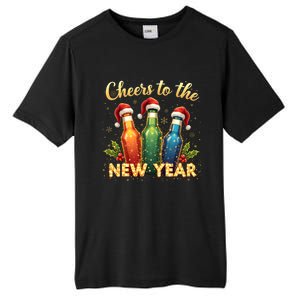 Cheers To The New Year 2025 New Year Festive Bottles Graphic Gift Tall Fusion ChromaSoft Performance T-Shirt