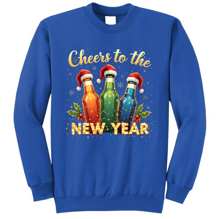 Cheers To The New Year 2025 New Year Festive Bottles Graphic Gift Sweatshirt