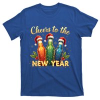 Cheers To The New Year 2025 New Year Festive Bottles Graphic Gift T-Shirt