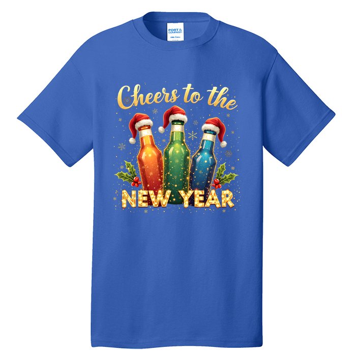 Cheers To The New Year 2025 New Year Festive Bottles Graphic Gift Tall T-Shirt