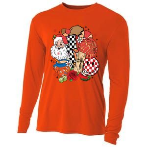 Christmas Tis The Season Mexican Christmas Spanish Cooling Performance Long Sleeve Crew