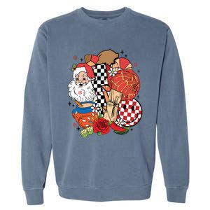 Christmas Tis The Season Mexican Christmas Spanish Garment-Dyed Sweatshirt