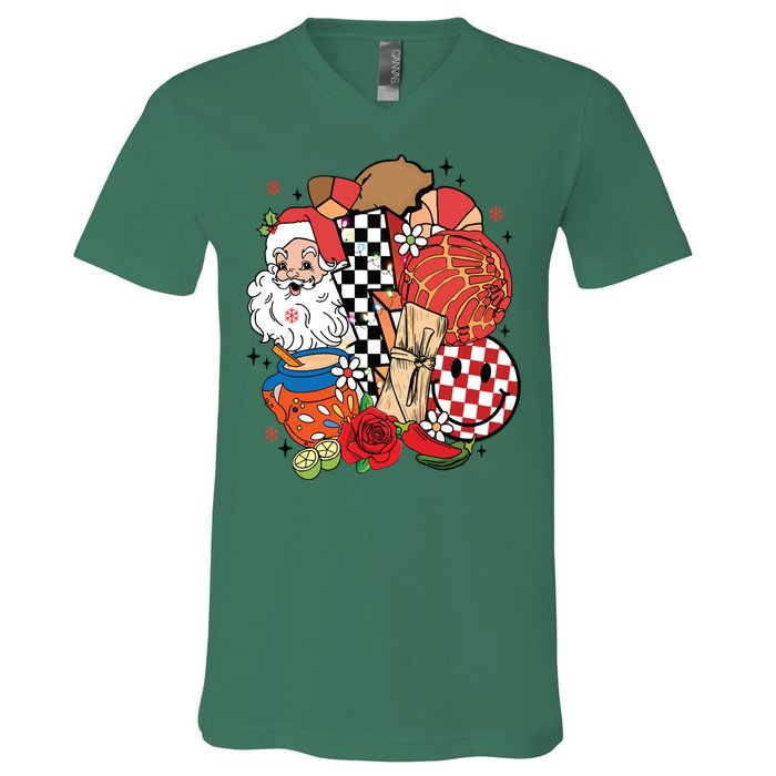 Christmas Tis The Season Mexican Christmas Spanish V-Neck T-Shirt