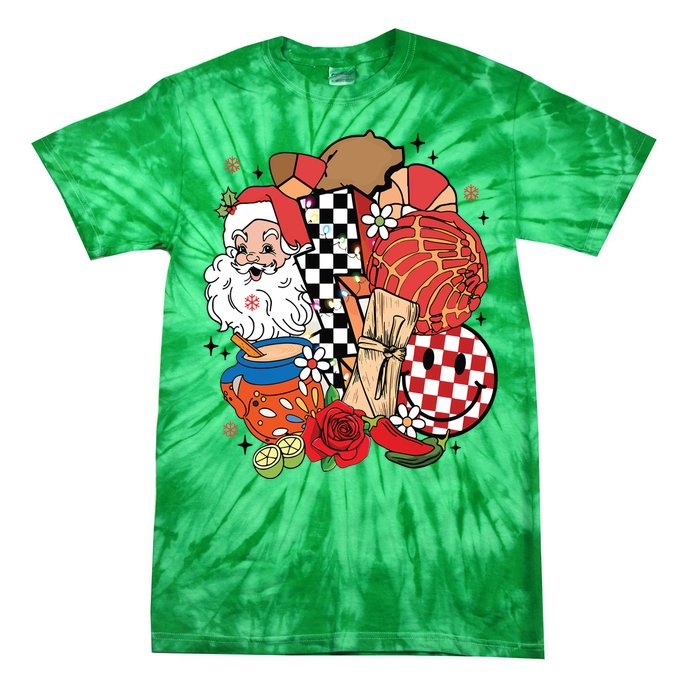 Christmas Tis The Season Mexican Christmas Spanish Tie-Dye T-Shirt