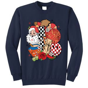 Christmas Tis The Season Mexican Christmas Spanish Tall Sweatshirt