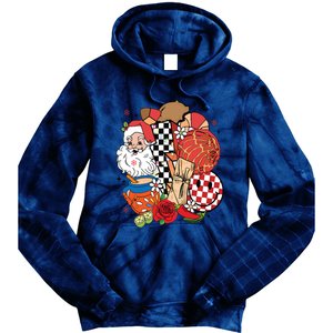 Christmas Tis The Season Mexican Christmas Spanish Tie Dye Hoodie