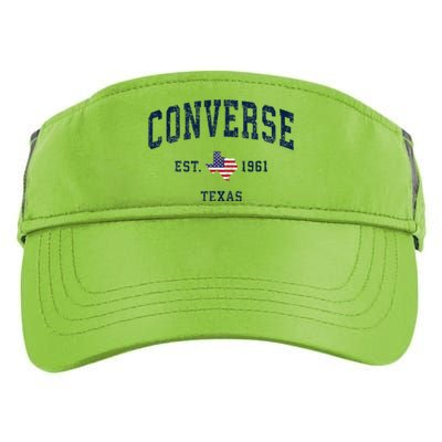 Con.Verse Texas Tx Vintage State Usa Flag Athletic Style Adult Drive Performance Visor