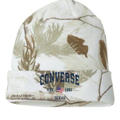 Con.Verse Texas Tx Vintage State Usa Flag Athletic Style Kati Licensed 12" Camo Beanie