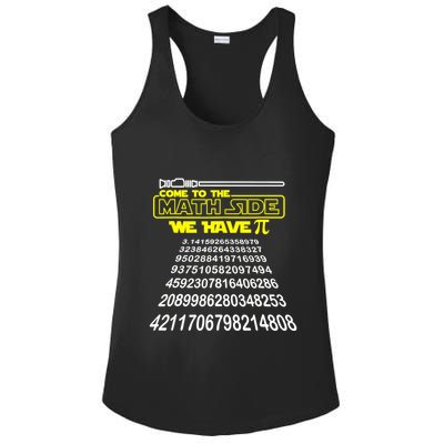 Come To The Math Side We Have Pi Math Gift Pi Day Teacher Ladies PosiCharge Competitor Racerback Tank