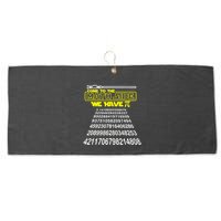 Come To The Math Side We Have Pi Math Gift Pi Day Teacher Large Microfiber Waffle Golf Towel