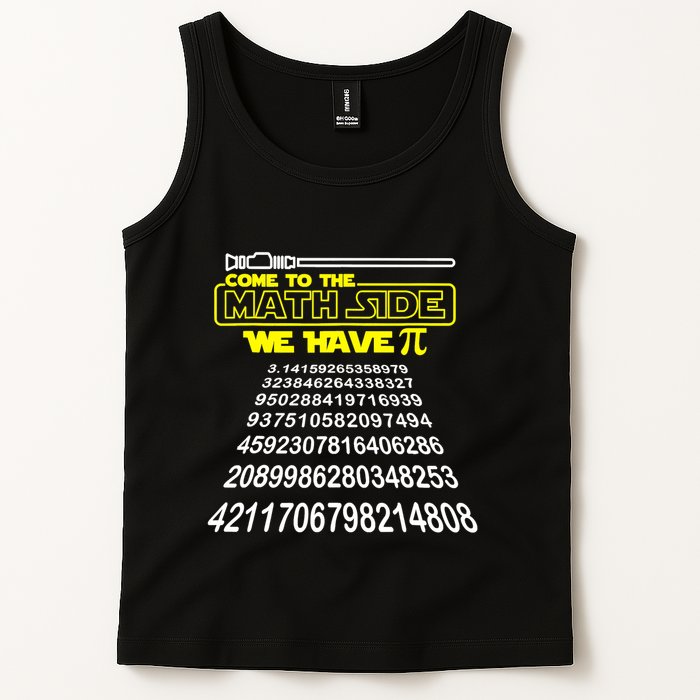 Come To The Math Side We Have Pi Math Gift Pi Day Teacher Tank Top