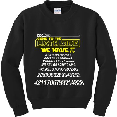 Come To The Math Side We Have Pi Math Gift Pi Day Teacher Kids Sweatshirt