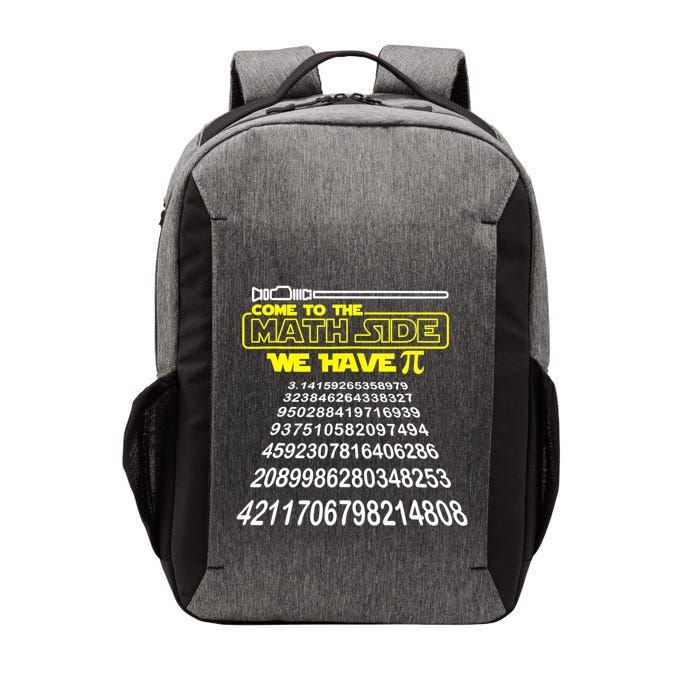 Come To The Math Side We Have Pi Math Gift Pi Day Teacher Vector Backpack