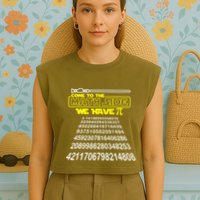 Come To The Math Side We Have Pi Math Gift Pi Day Teacher Garment-Dyed Women's Muscle Tee