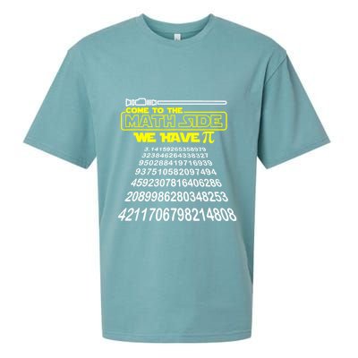 Come To The Math Side We Have Pi Math Gift Pi Day Teacher Sueded Cloud Jersey T-Shirt