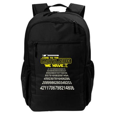Come To The Math Side We Have Pi Math Gift Pi Day Teacher Backpack