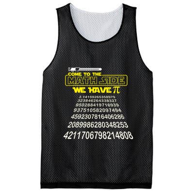 Come To The Math Side We Have Pi Math Gift Pi Day Teacher Mesh Reversible Basketball Jersey Tank