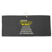 Come To The Math Side We Have Pi Math Gift Pi Day Teacher Large Microfiber Waffle Golf Towel
