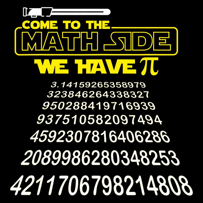 Come To The Math Side We Have Pi Math Gift Pi Day Teacher Poster