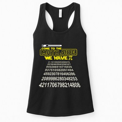 Come To The Math Side We Have Pi Math Gift Pi Day Teacher Womens Tank Top