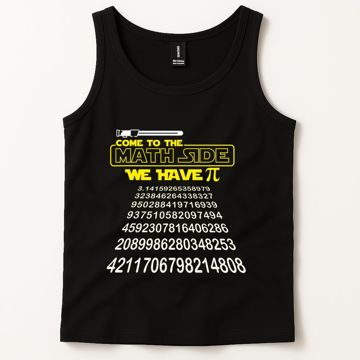 Come To The Math Side We Have Pi Math Gift Pi Day Teacher Tank Top
