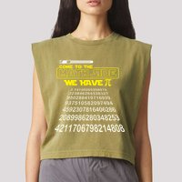 Come To The Math Side We Have Pi Math Gift Pi Day Teacher Garment-Dyed Women's Muscle Tee
