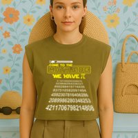 Come To The Math Side We Have Pi Math Gift Pi Day Teacher Garment-Dyed Women's Muscle Tee