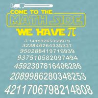Come To The Math Side We Have Pi Math Gift Pi Day Teacher Sueded Cloud Jersey T-Shirt