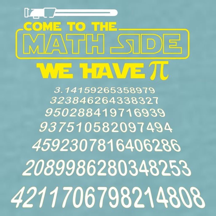 Come To The Math Side We Have Pi Math Gift Pi Day Teacher Sueded Cloud Jersey T-Shirt