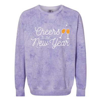 Cheers To The New Year New Years Colorblast Crewneck Sweatshirt