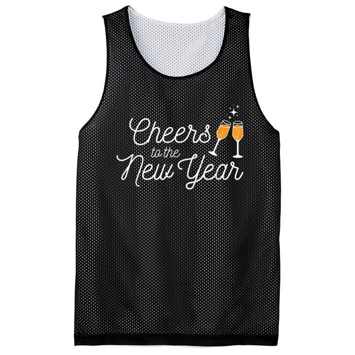 Cheers To The New Year New Years Mesh Reversible Basketball Jersey Tank