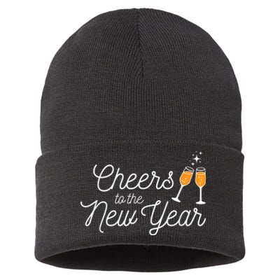 Cheers To The New Year New Years Sustainable Knit Beanie