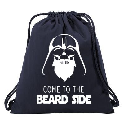 Come To The Beard Side Drawstring Bag