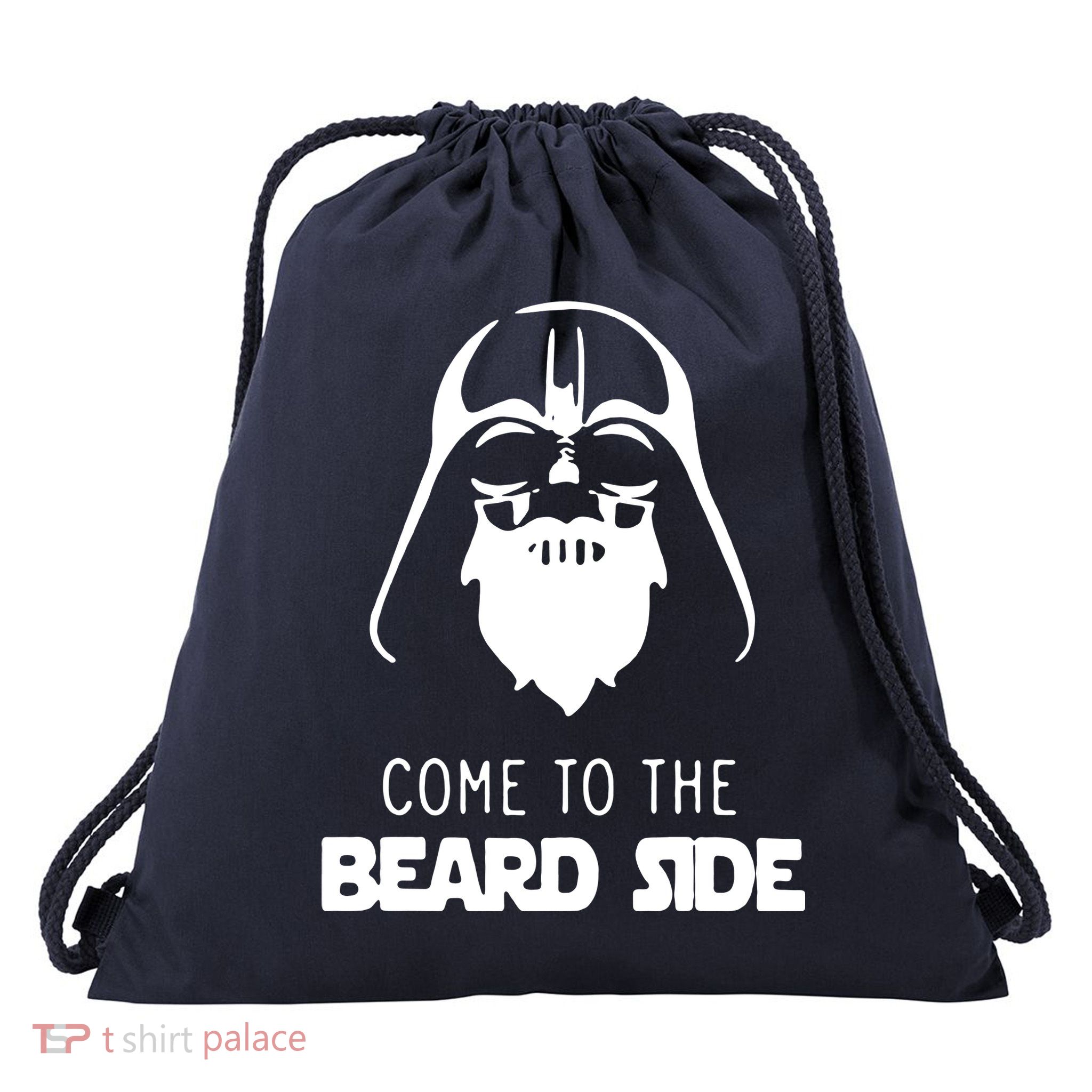 Come To The Beard Side Drawstring Bag