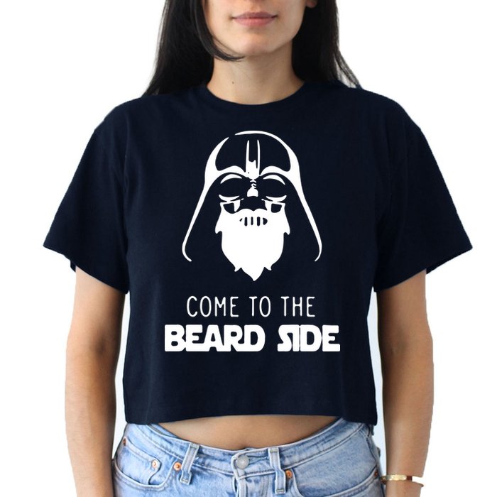 Come To The Beard Side Women's Crop Top Tee