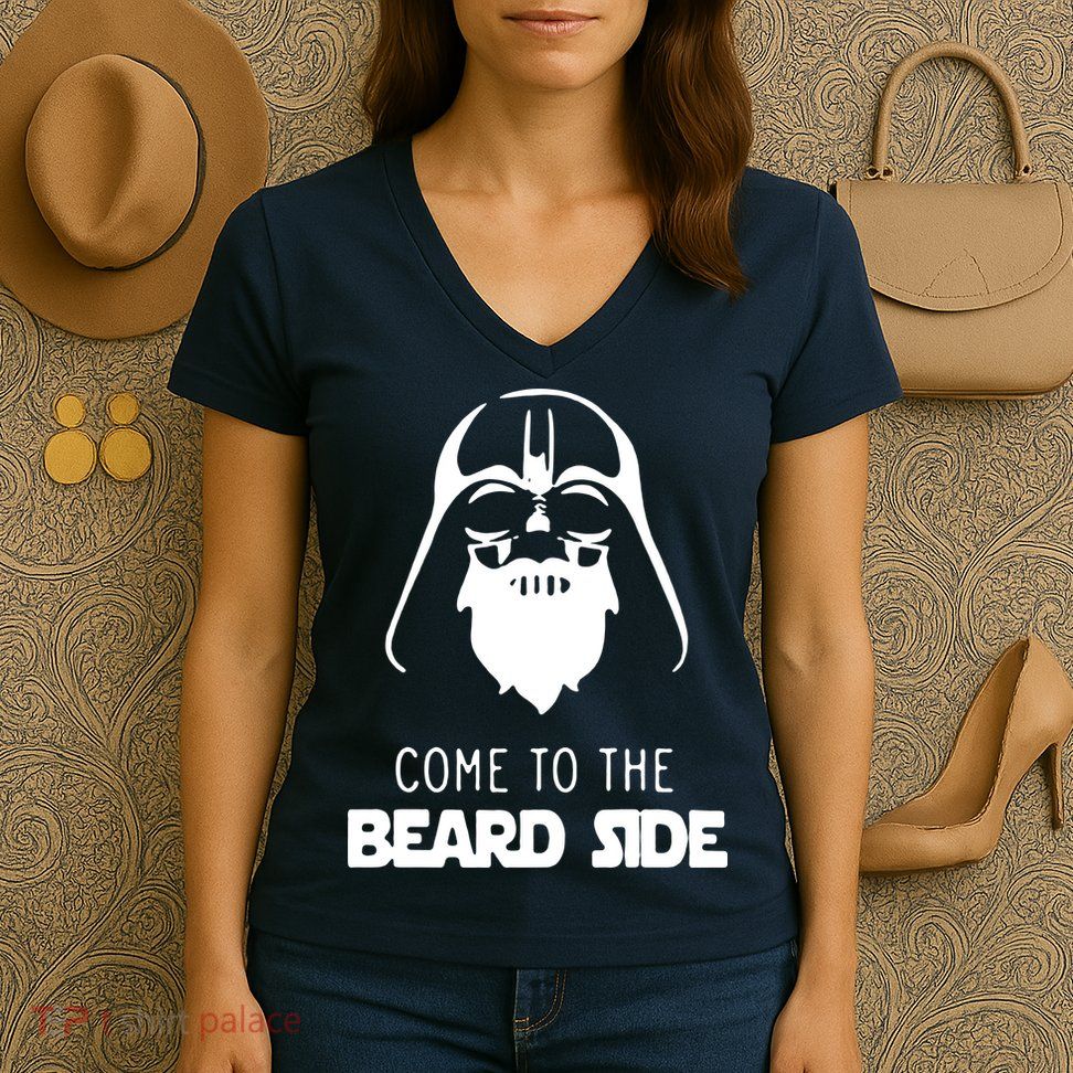 Come To The Beard Side Women's V-Neck T-Shirt