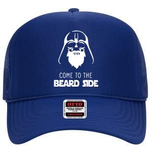 Come To The Beard Side High Crown Mesh Back Trucker Hat