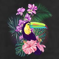 Cute Tropical Toucan Bird Adult Drive Performance Visor