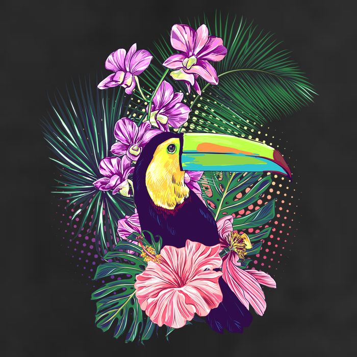 Cute Tropical Toucan Bird Adult Drive Performance Visor