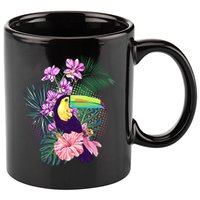 Cute Tropical Toucan Bird 11oz C Handle Ceramic Mug