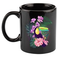 Cute Tropical Toucan Bird 11oz C Handle Ceramic Mug